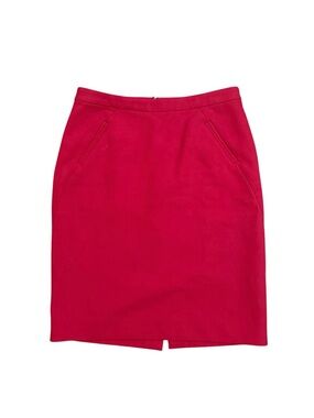 LOFT Red Pencil Skirt